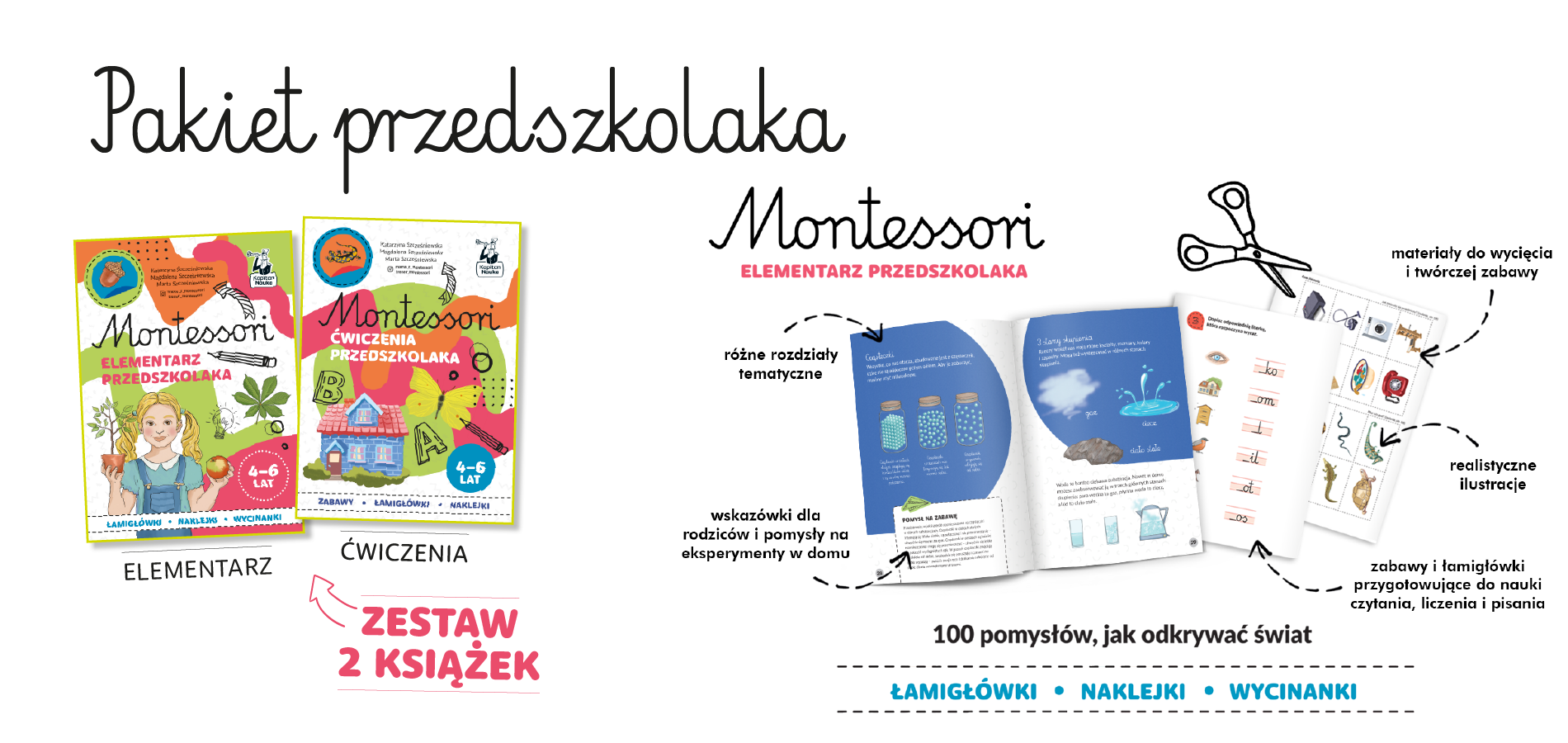 Montessori. Karty sensoryczne. Zwierzęta  2+ | Dotknij i poczuj - wypukłe elementy!